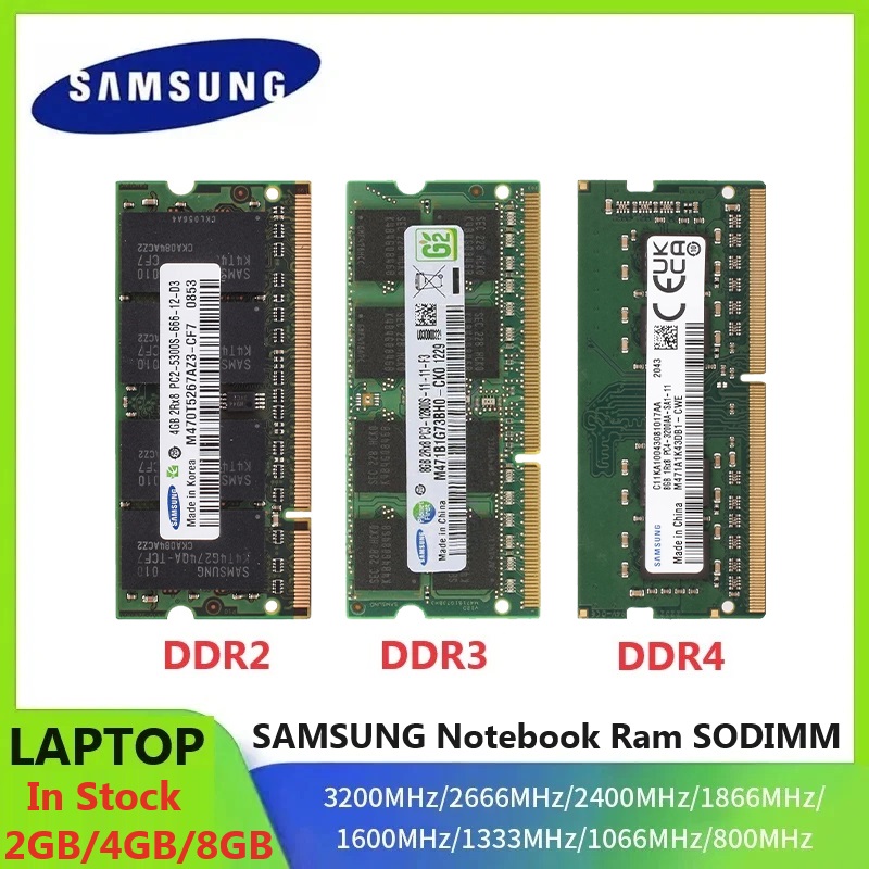 Ddr4 2400Mhz - Laptop SAMSUNG Memoria DDR4 DDR3 DDR2