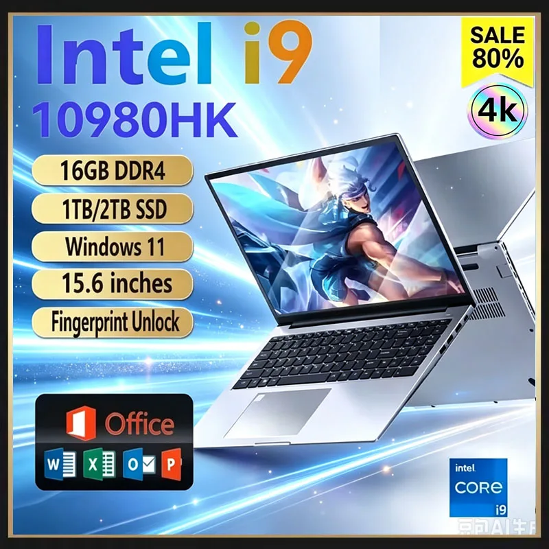 Ddr4 16Gb - Laptop Portabel 15,6 inci, Prosesor Intel