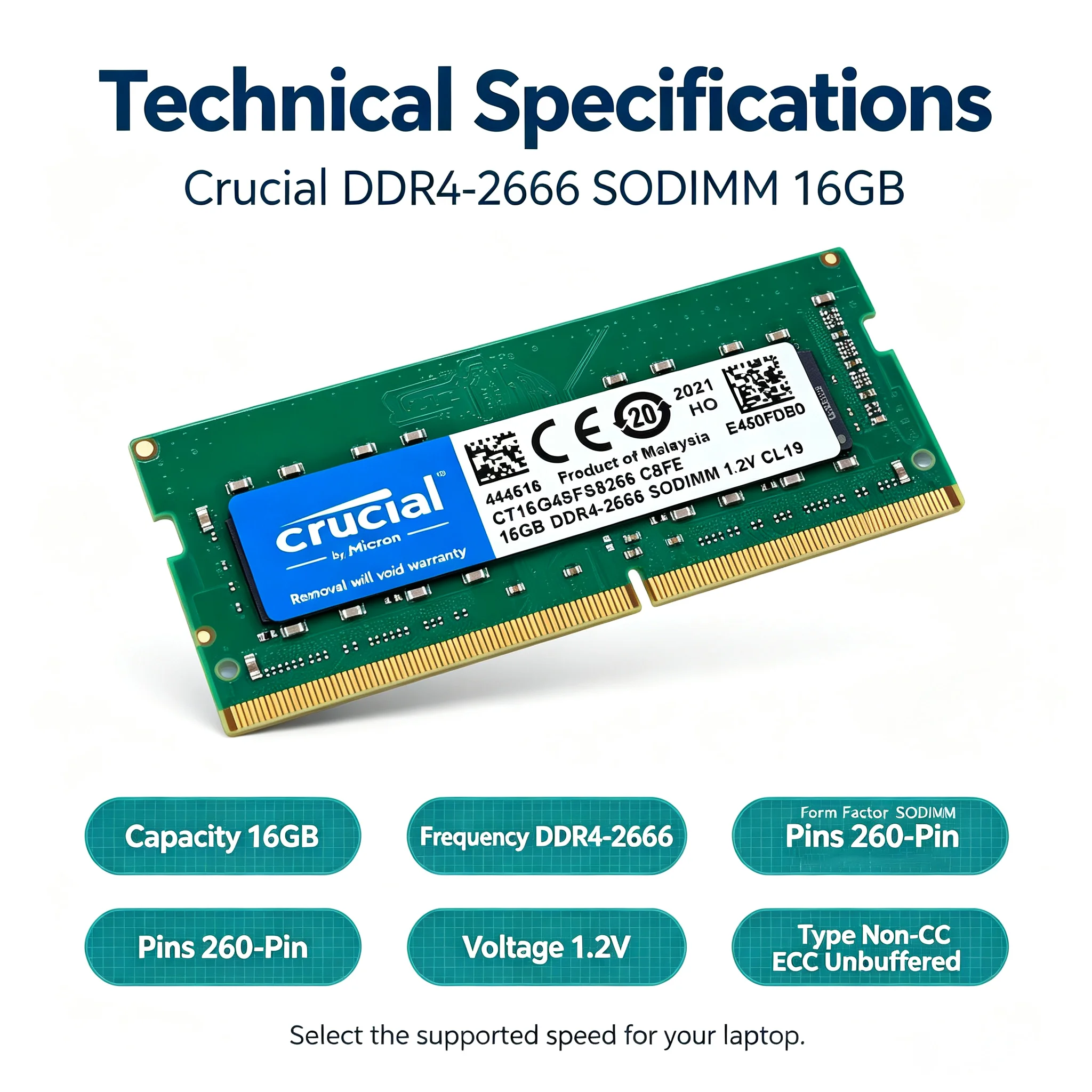 RAM Laptop Crucial DDR4 SODIMM - Ddr4 3200 16Gb ulasan dan harga
