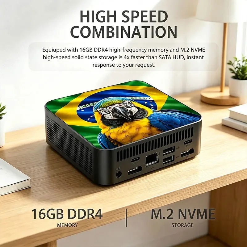 Komputer Mini PC Baru yang Tan - Ddr4 16Gb ulasan dan harga