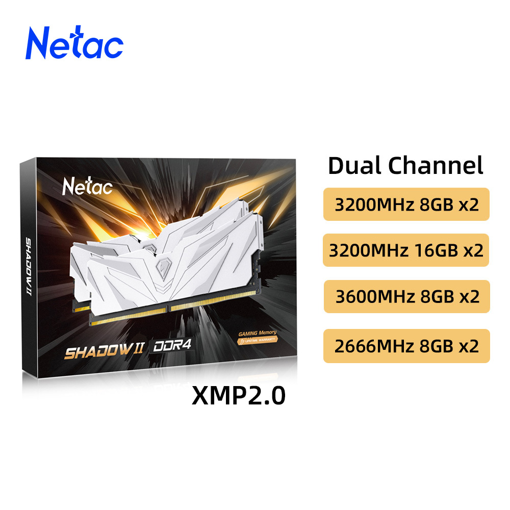 Netac memori Ram DDR4 8GBX2 16 - Ddr4 3200 16Gb ulasan dan harga