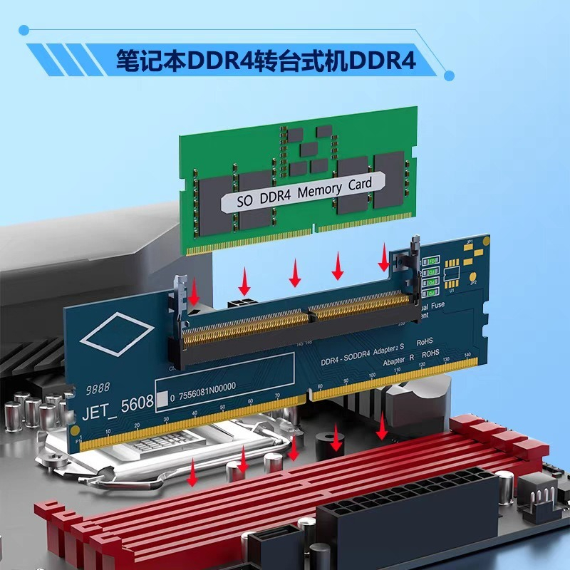Kartu Adaptor DDR3 DDR4 DDR5 S - Ddr3 Ram ulasan dan harga