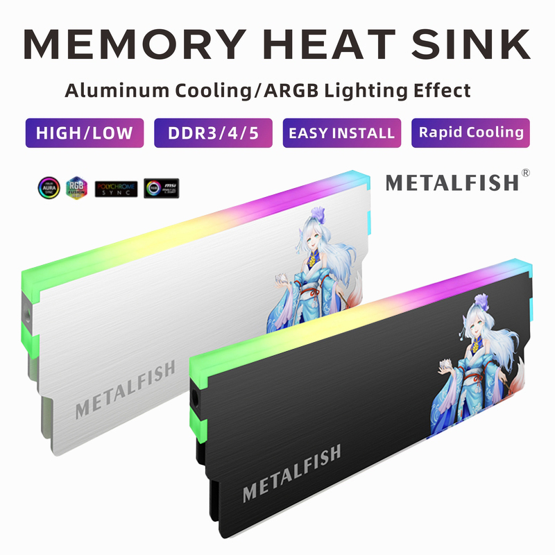 METALFISH DRAM Heatsink 5V-3PI - Ddr4 8Gb ulasan dan harga