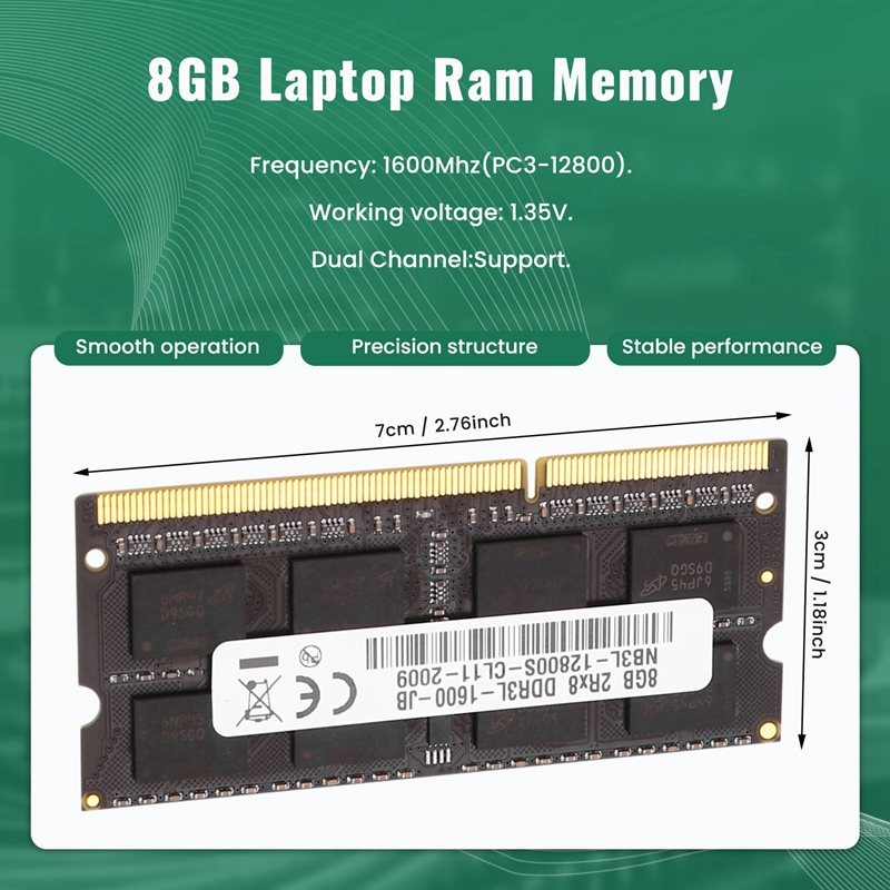 Memori Ram Laptop DDR3 8GB 160 - Ram Memory Module ulasan dan harga